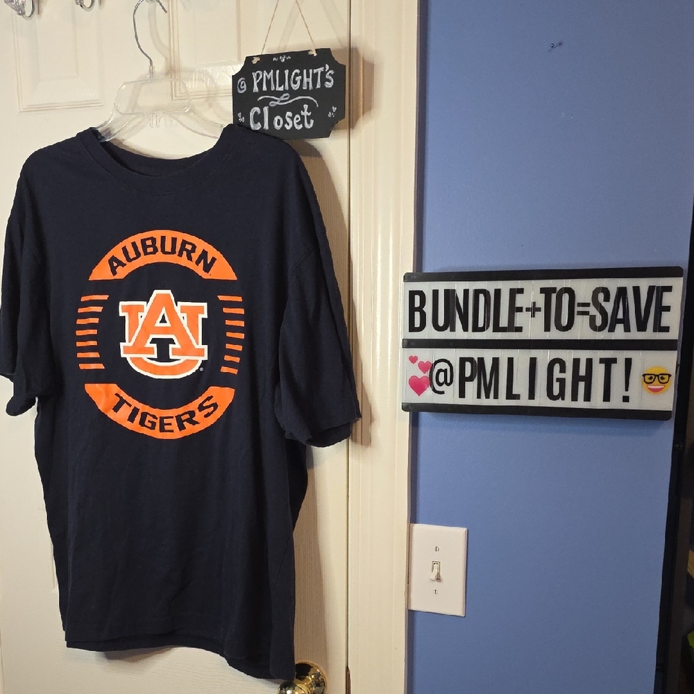 Colosseum Auburn Tigers XL Navy T-Shirt Short Sleeve